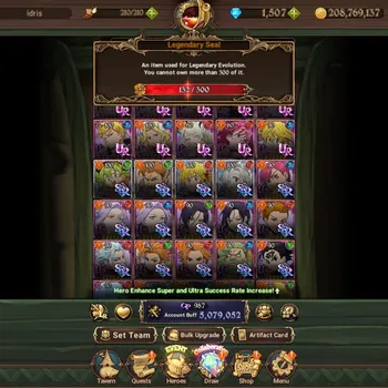 The Seven Deadly Sins: Grand Cross Accounts Endgame Global|5M CC|1,5k DM+132 LS|4 LR,10 UR+Collab P5R,ReZero,Gachia,FF|HK
