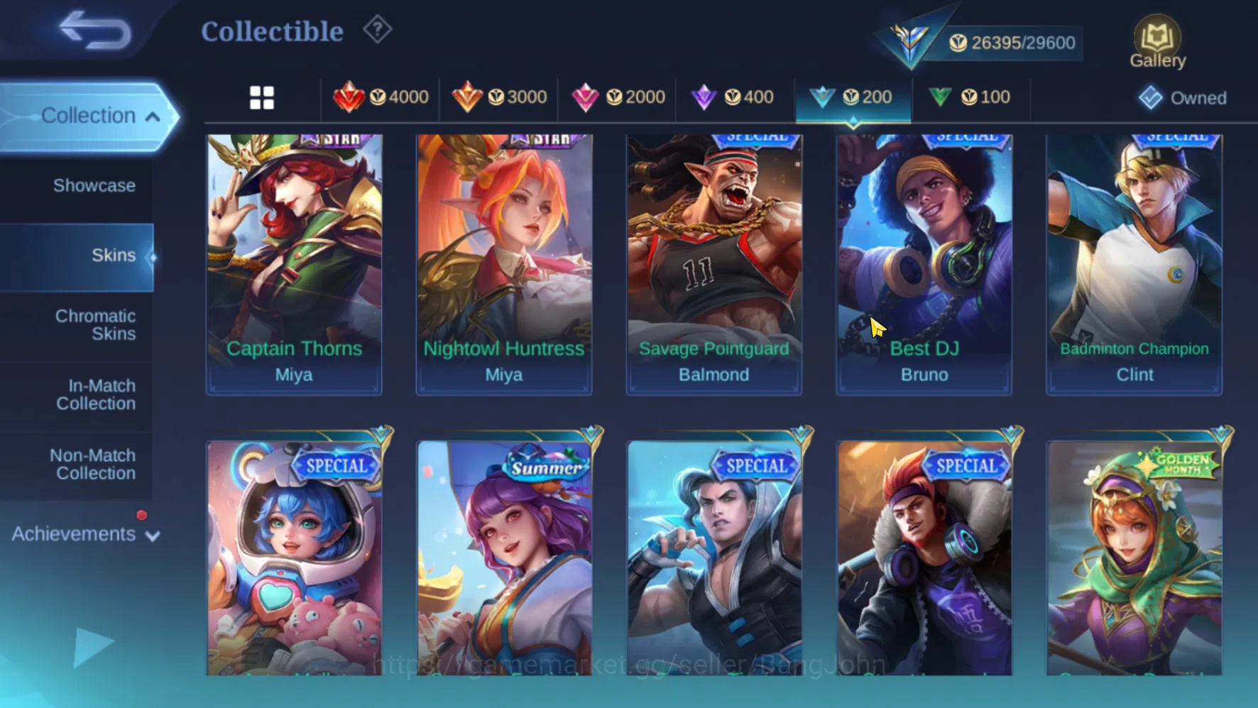 Mobile Legends: Bang Bang Accounts Hero 70 Skin 115 | Meow Julian, Silvanna | Epic Gu image 11