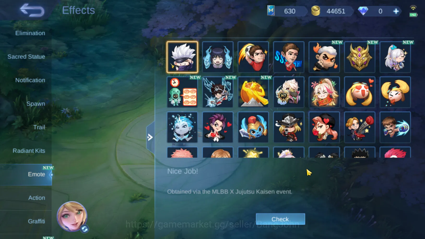 Mobile Legends: Bang Bang Accounts Hero 70 Skin 115 | Meow Julian, Silvanna | Epic Gu image 15