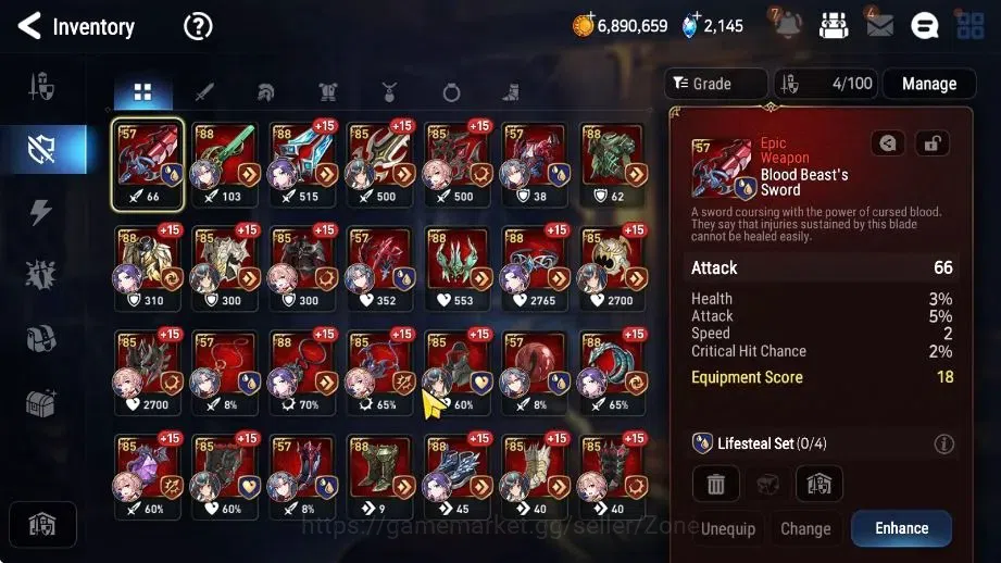 Epic Seven Accounts Starter Global|Starter New Era 2ML (R&L, SECeline)|PoH, Bless, Theater ON|Stove Unverif(ES714Z) 7