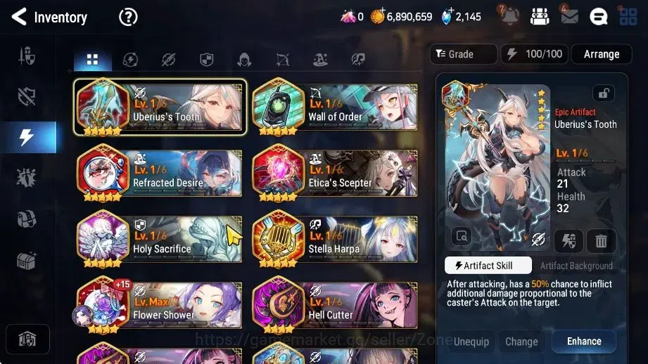 Epic Seven Accounts Starter Global|Starter New Era 2ML (R&L, SECeline)|PoH, Bless, Theater ON|Stove Unverif(ES714Z) 8