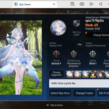Epic Seven Accounts High-End Global unverif|Salome,LisetteC.Lilias,J.Kise,,L.W.Peira,Etc.)|PoH+Bless ON||SS 21.6K|Mystic 342