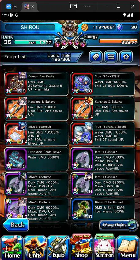 Grand Summoners Accounts GLOBAL|Ascend 13|Shirou Emiya(TW),Chloe(TW),Summer image 4
