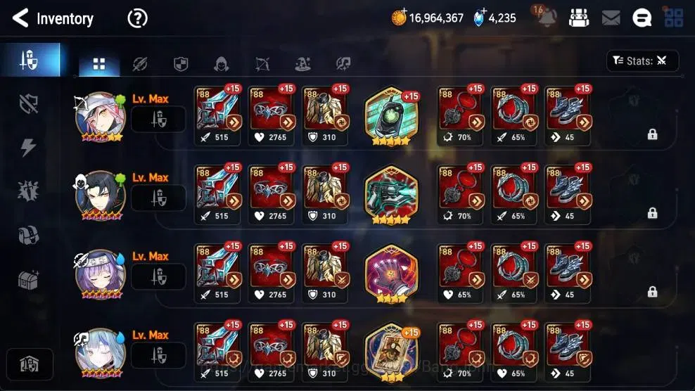 Epic Seven Accounts High-End Global Unverif | 8 ML(Zio,SN Yulha,NC Landy,TE Kayron,Etc.)|PoH+Bless ON|SS 4.2K|Gold 11