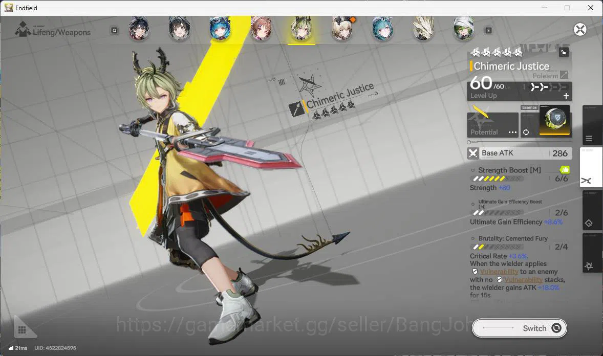 Arknights: Endfield Accounts ASIA | LVL 59, Tangtang sign, Gilberta sign, Last image 14