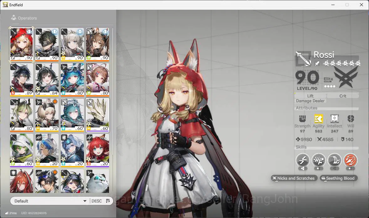 Arknights: Endfield Accounts ASIA | LVL 59, Tangtang sign, Gilberta sign, Last image 3