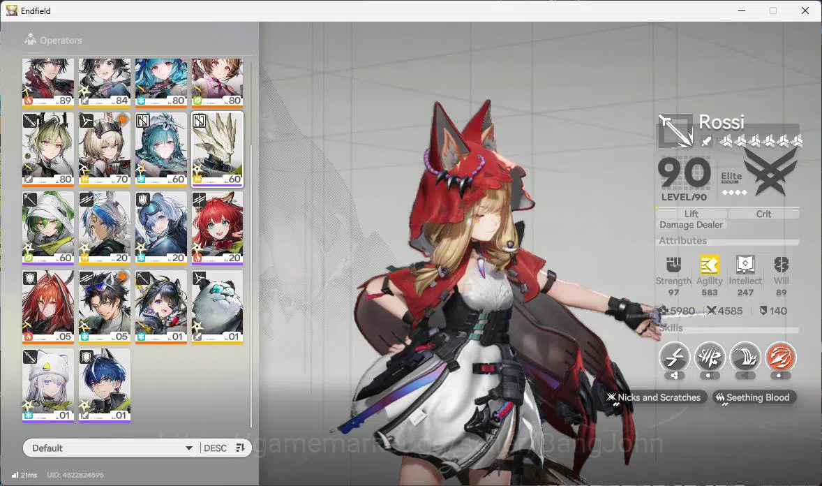 Arknights: Endfield Accounts ASIA | LVL 59, Tangtang sign, Gilberta sign, Last image 4