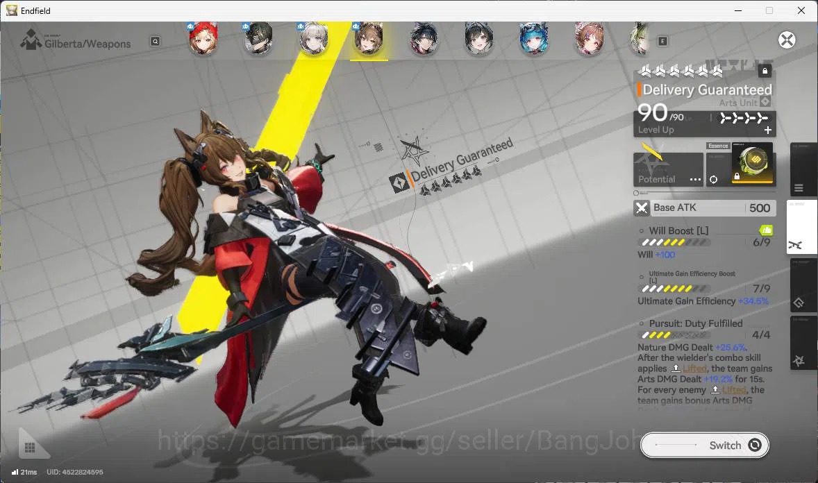 Arknights: Endfield Accounts ASIA | LVL 59, Tangtang sign, Gilberta sign, Last image 8
