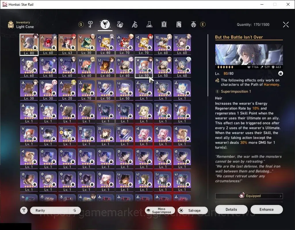 Honkai Star Rail Accounts Asia |TL 64|10 Limited|Castorice,The Dahlia,B3,Myd image 5
