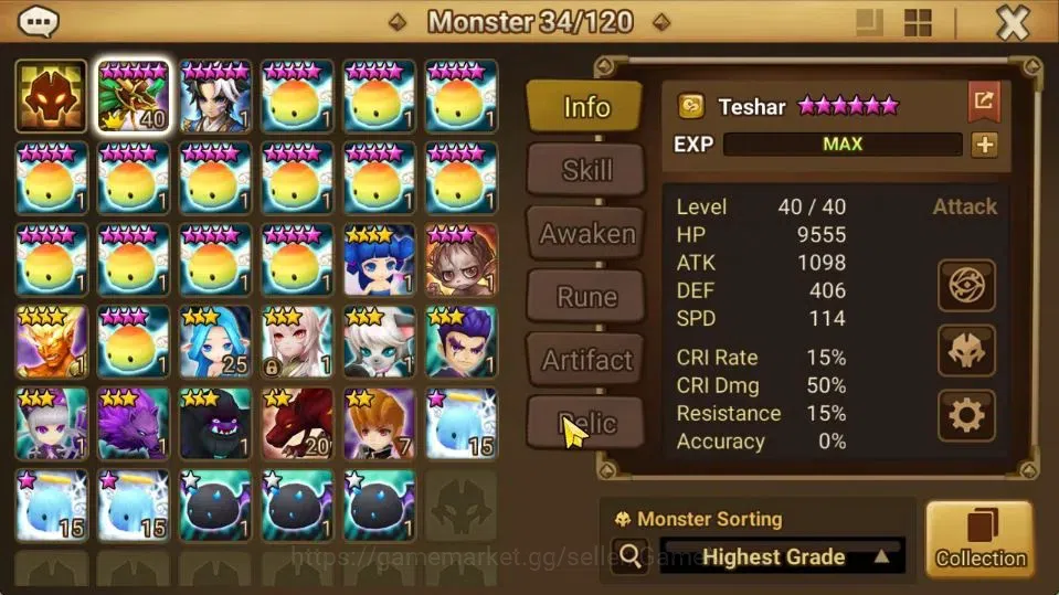 Summoners War: Sky Arena Accounts Starter ASIA|Lv 26|Ready Gacha|103 12 YSC + 160 11 YSC + 3 LAAS + 5 LS + 4 LDS + 126 MS |1 10
