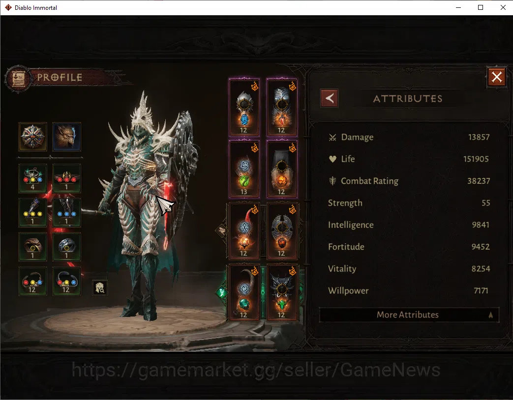 Diablo Immortal Accounts EU-Sescheron|CS ON|Lv60(670)|Necromancer|CR 38k|Re image 13