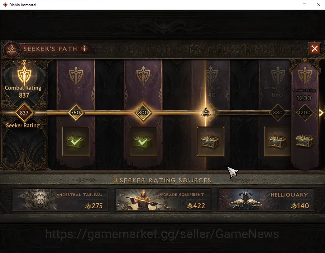 Diablo Immortal Accounts EU-Sescheron|CS ON|Lv60(670)|Necromancer|CR 38k|Re image 5