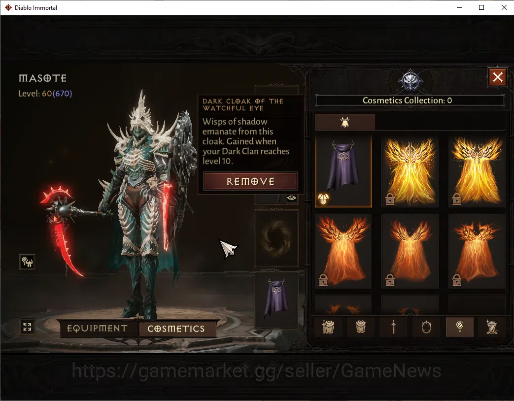 Diablo Immortal Accounts EU-Sescheron|CS ON|Lv60(670)|Necromancer|CR 38k|Re image 7