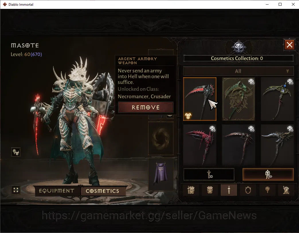 Diablo Immortal Accounts EU-Sescheron|CS ON|Lv60(670)|Necromancer|CR 38k|Re image 8