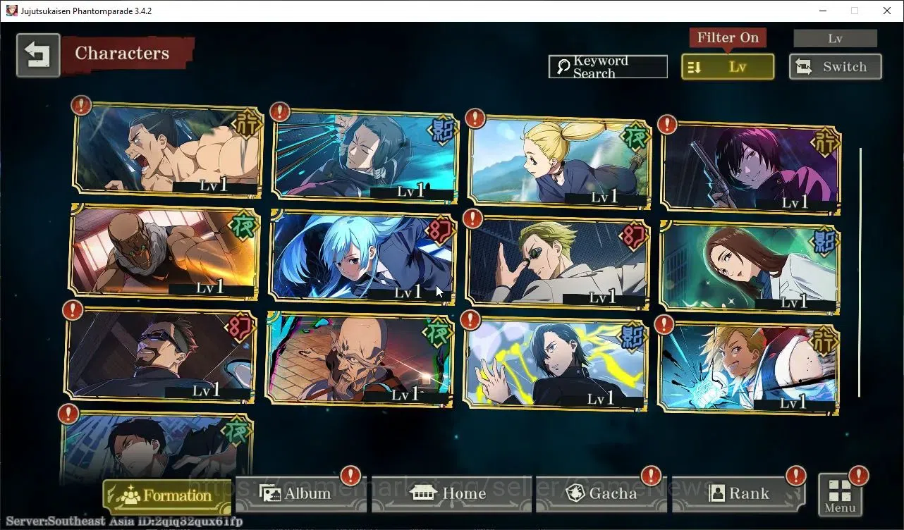 Jujutsu Kaisen: Phantom Parade Accounts SEA |PR 1|9 SSR 2 Limited|Awakened Gojo,Entrusted image 3
