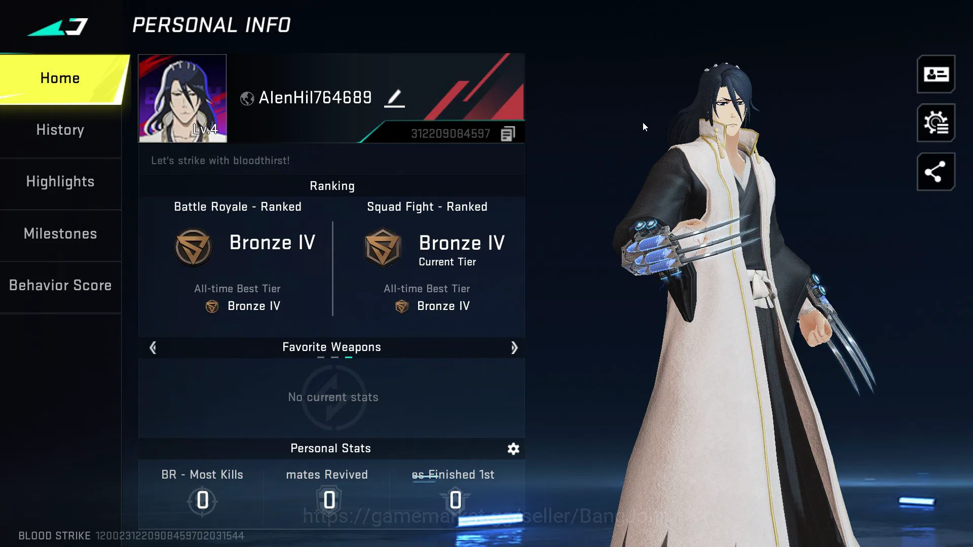 Blood Strike Others Collab Ethan | Ultra Katar | Change Name Card | Lo image 1