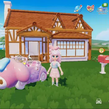 Heartopia Accounts SEA|DG Lvl 3| Fullset Outfit SANRIO (My Melody) + Car |Fishing Lvl 1|400 Monlight Crystal 20 Wishing
