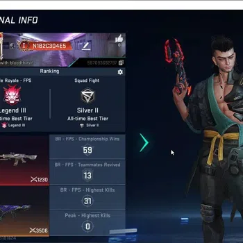 Blood Strike Accounts Collab Skin ASIA|1 Eternal: Deagle-Scorpius|2 Collab Guns: TR|1 Limited Gun:Origin12-Playmaker|4 Ultra