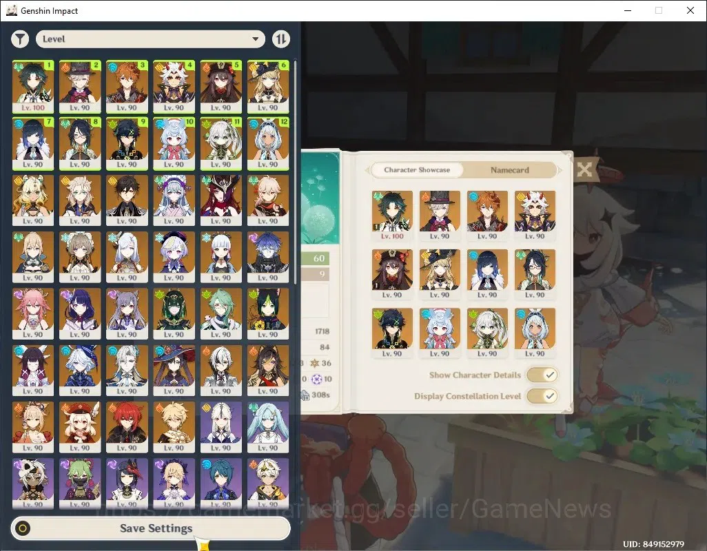Genshin Impact Accounts End Game ASIA|Free HSR|AR 60|End Game|17 Prem Team|31 Limited + 22(*5 Weapon)|Xiao C1,Hu Tao C1 & 13 1