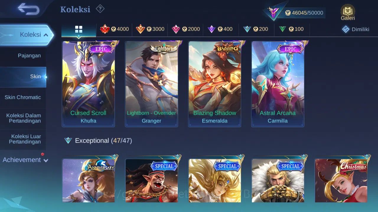 Mobile Legends: Bang Bang Accounts GLOBAL Hero 132 Skin 224 | Luckybox Lunox | KOF Ka image 13