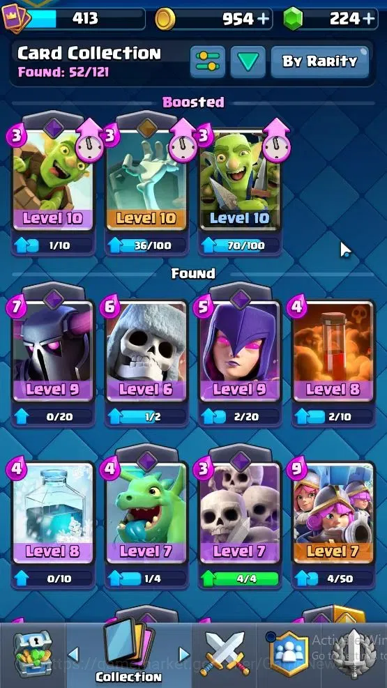 Clash Royale Accounts Lv 413|Trophy 3107|KTL 10|Card 52/121|1 Hero 4 EVO image 12