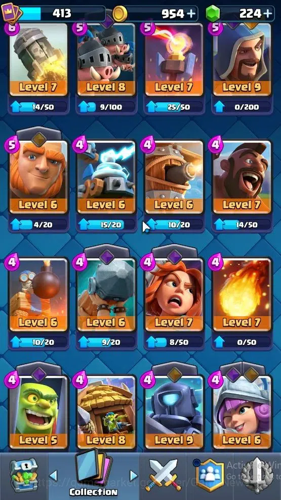 Clash Royale Accounts Lv 413|Trophy 3107|KTL 10|Card 52/121|1 Hero 4 EVO image 13