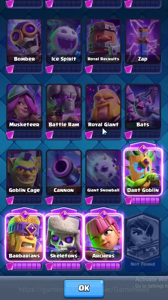 Clash Royale Accounts Lv 413|Trophy 3107|KTL 10|Card 52/121|1 Hero 4 EVO image 8