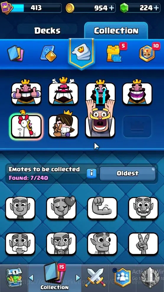 Clash Royale Accounts Lv 413|Trophy 3107|KTL 10|Card 52/121|1 Hero 4 EVO image 9