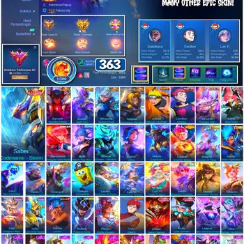 Mobile Legends: Bang Bang Collector #3590 363 Skins | Legend Saber | Collector Dyroth, image 1