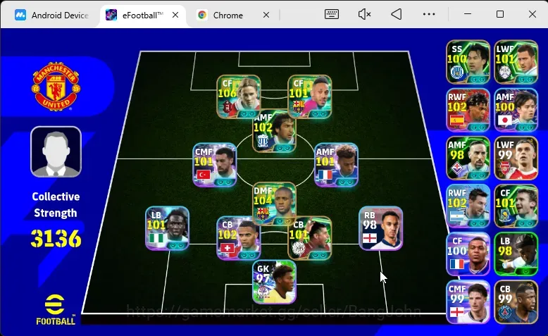 eFootball Accounts Legends & Iconic Players Mobile|PW 3136|Epic: Yaya Toure,Torres,FrankRijkaard,Aubameyang|SHWT: Akanji 1