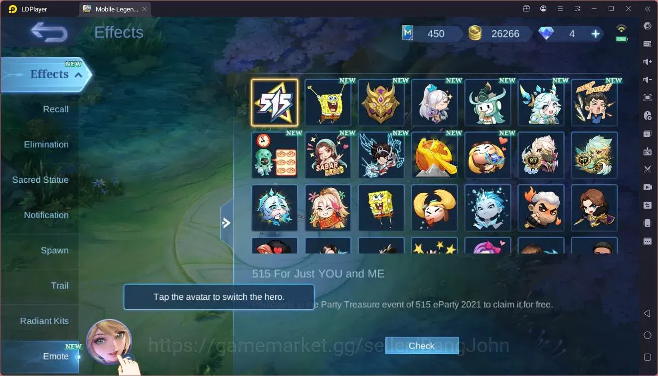Mobile Legends: Bang Bang Accounts GLOBAL Hero 132 Skin 205|CC Natalia|Meowkin Hunter image 11