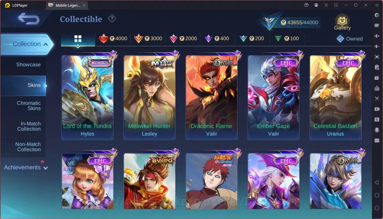 Mobile Legends: Bang Bang Accounts GLOBAL Hero 132 Skin 205|CC Natalia|Meowkin Hunter image 6