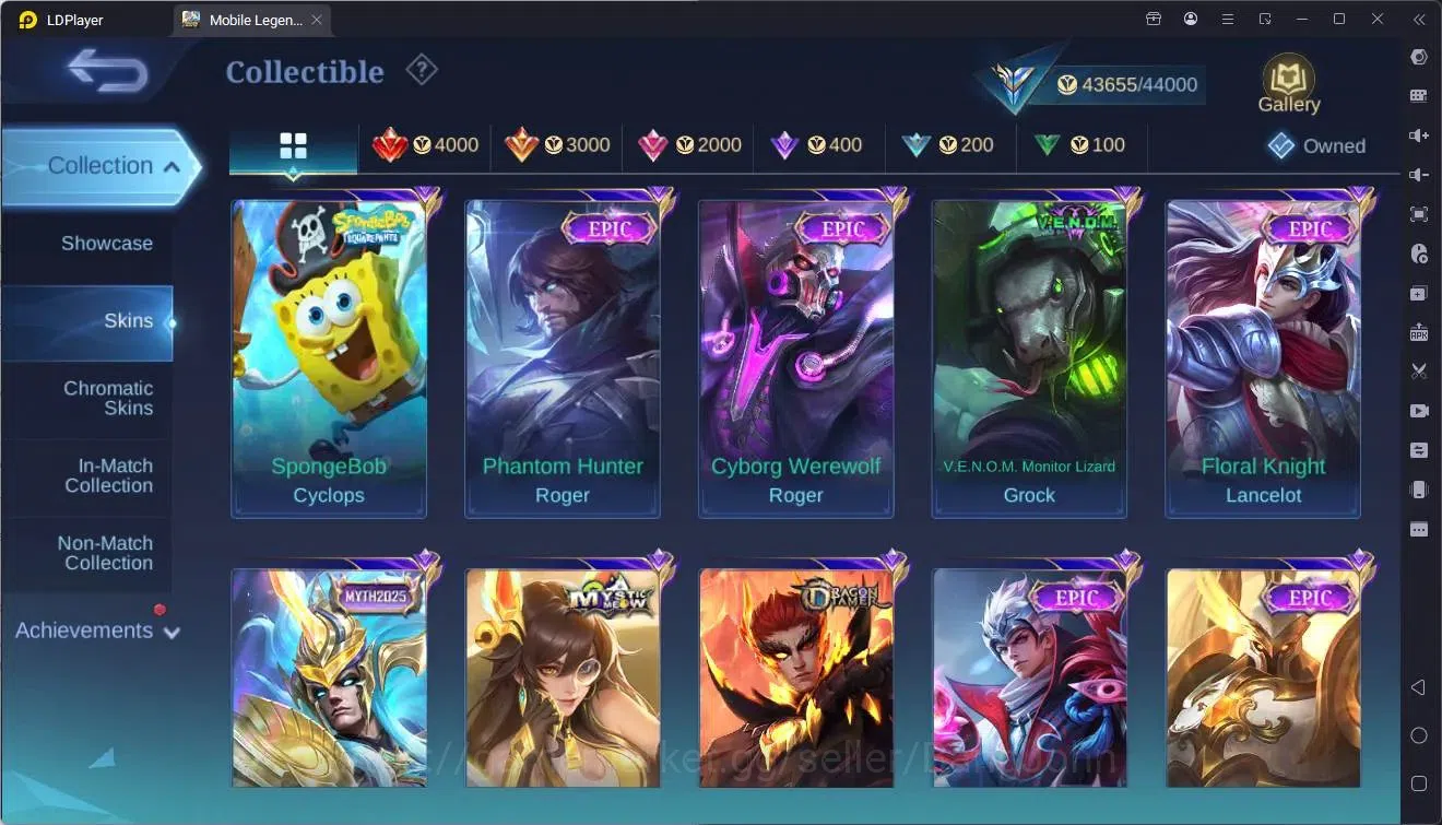 Mobile Legends: Bang Bang Accounts GLOBAL Hero 132 Skin 205|CC Natalia|Meowkin Hunter image 7