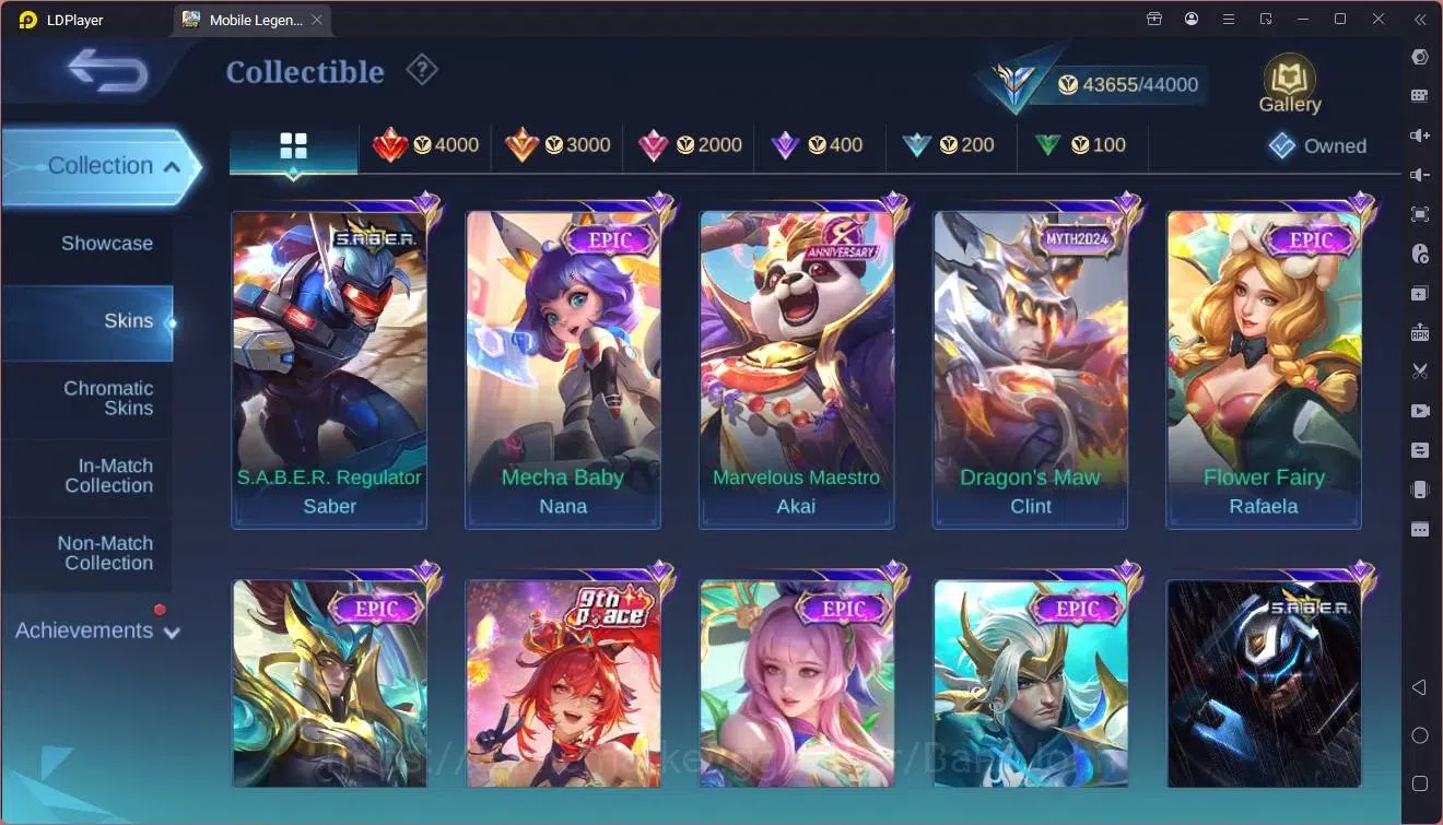 Mobile Legends: Bang Bang Accounts GLOBAL Hero 132 Skin 205|CC Natalia|Meowkin Hunter image 9