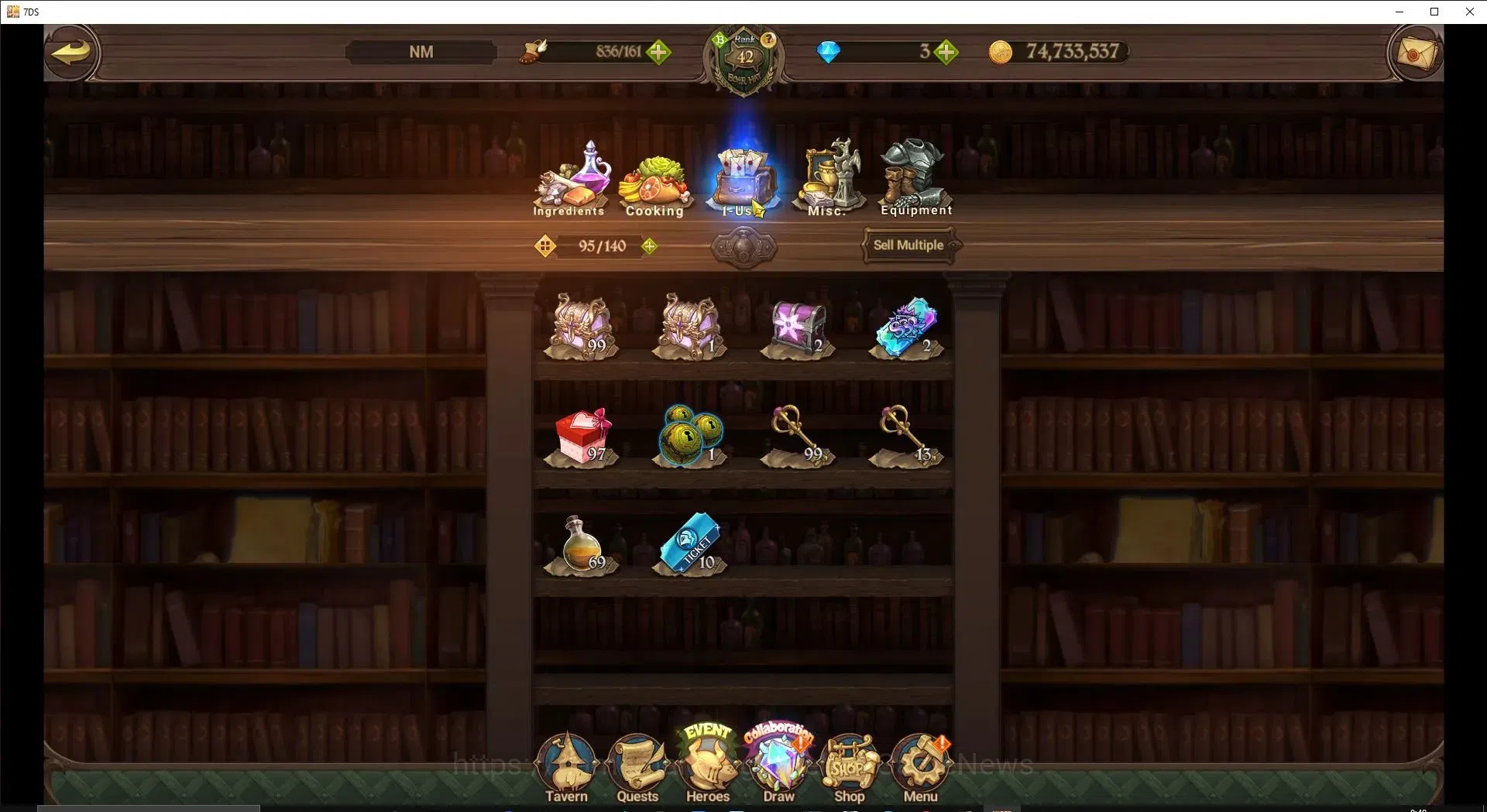 The Seven Deadly Sins: Grand Cross Accounts Endgame Global|1,8M CC|35 LS|4 LR+5 UR+Collab 15