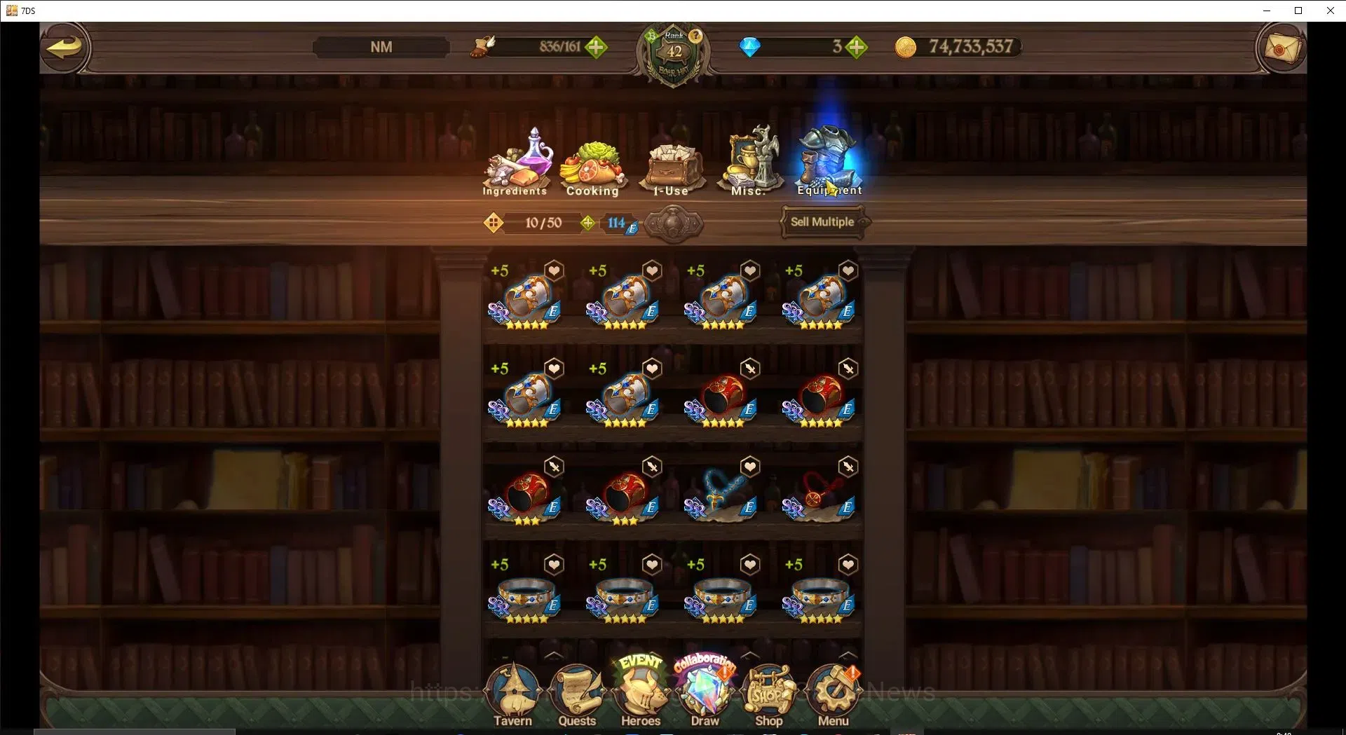 The Seven Deadly Sins: Grand Cross Accounts Endgame Global|1,8M CC|35 LS|4 LR+5 UR+Collab 17