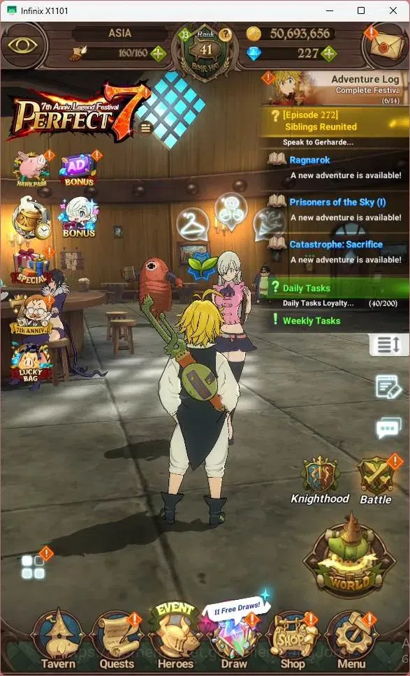 The Seven Deadly Sins: Grand Cross Accounts GLOBAL | 1,9M CC | 227 DM | UR Mesis Max, Menor 2/ image 7
