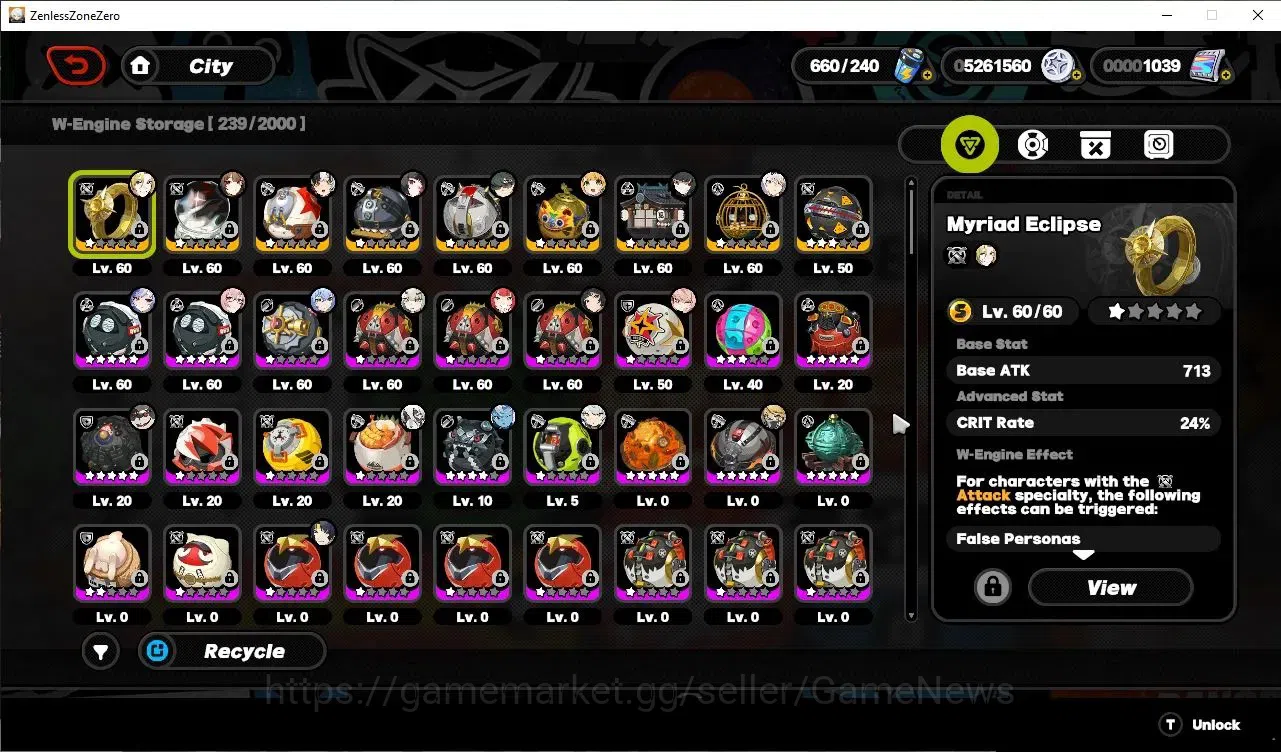 Zenless Zone Zero Accounts Asia ENDGAME|16 Limit 3 VoidHunter[(Shunguang,Yixu image 10