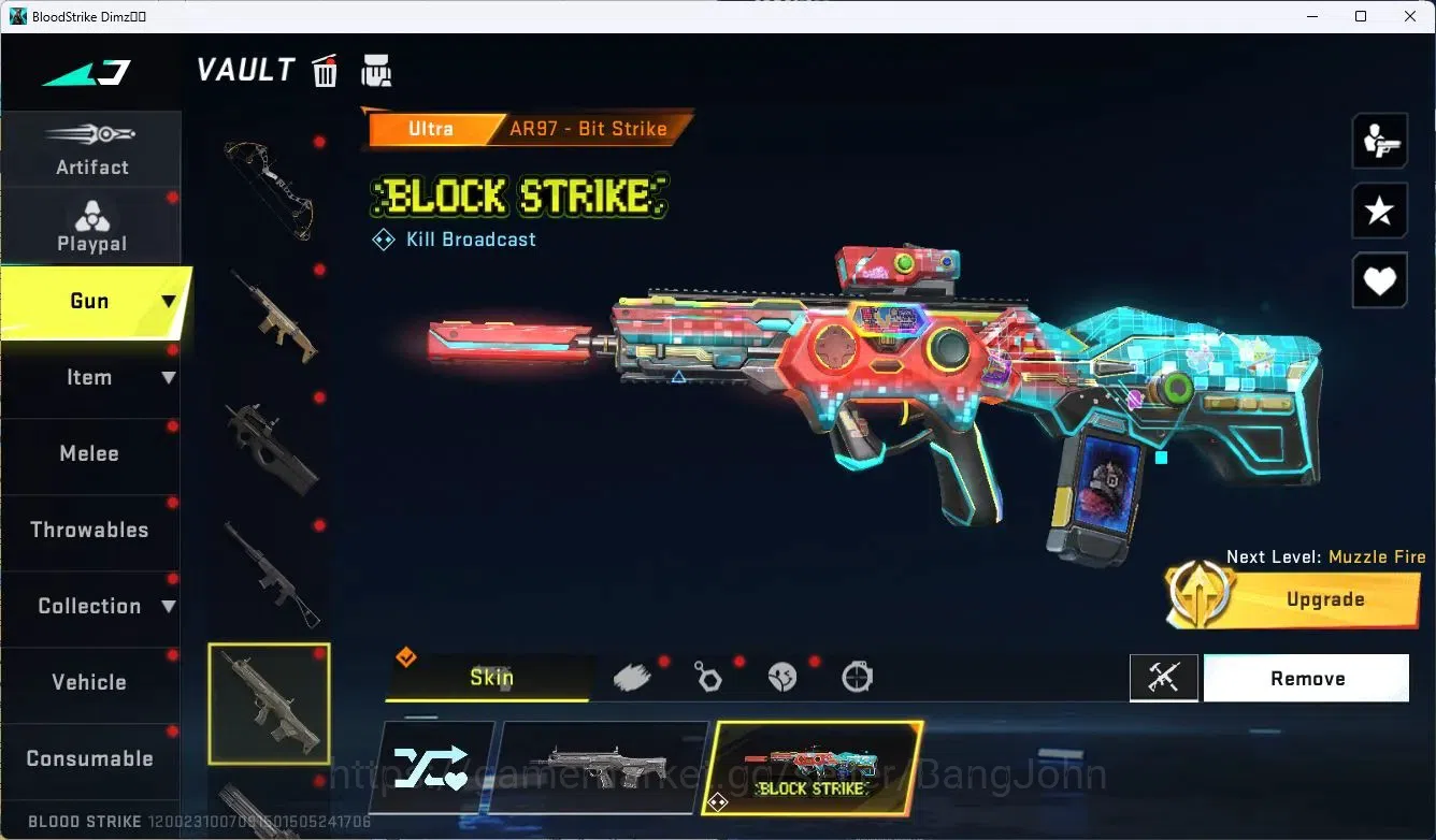 Blood Strike Accounts ASIA | 3 ULTRA GUN: M4A1,INP-9,AR97 | 3 ULTRA CHAR image 10