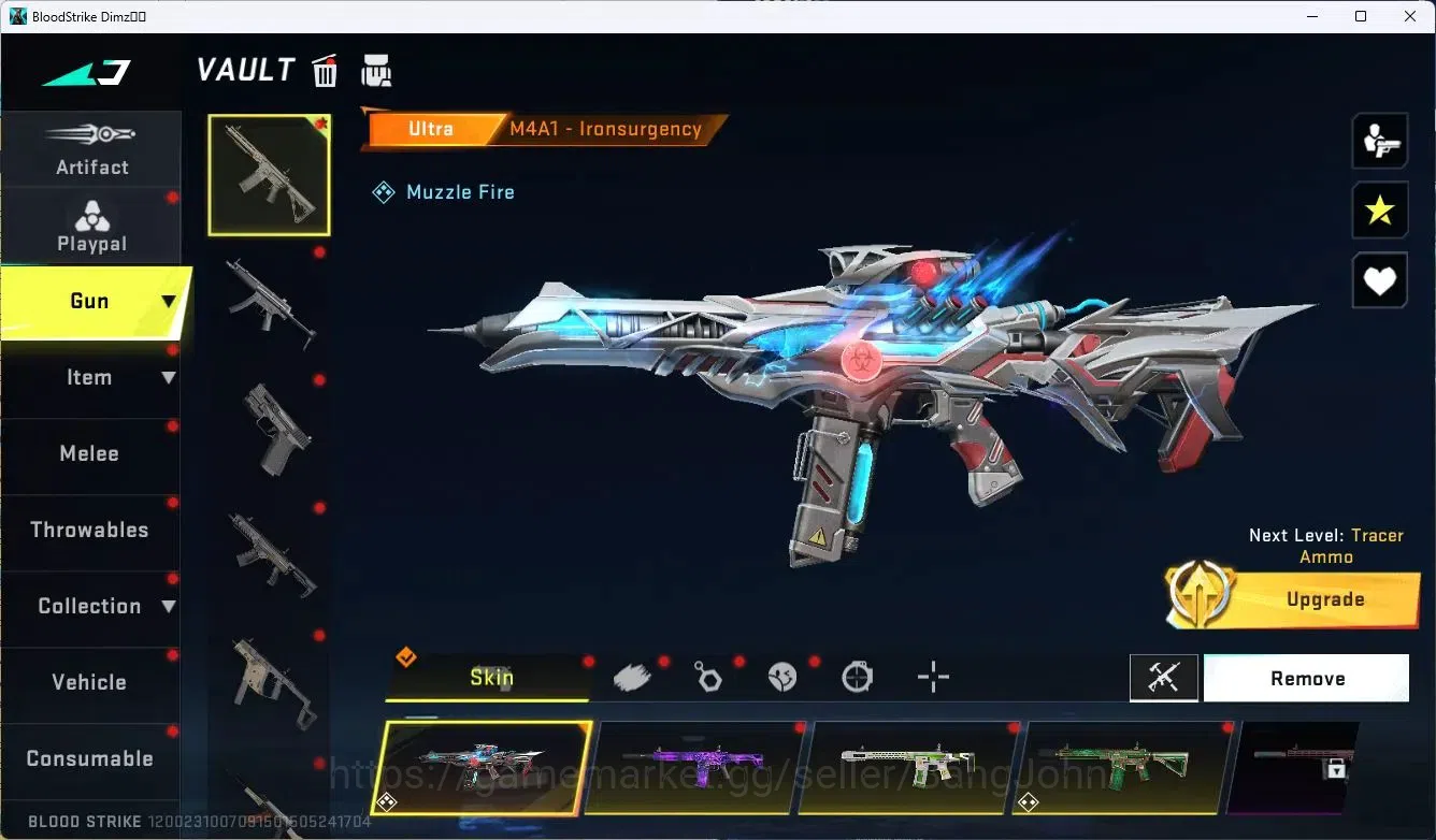 Blood Strike Accounts ASIA | 3 ULTRA GUN: M4A1,INP-9,AR97 | 3 ULTRA CHAR image 5