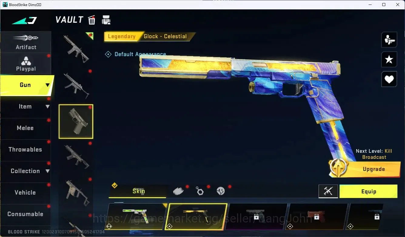 Blood Strike Accounts ASIA | 3 ULTRA GUN: M4A1,INP-9,AR97 | 3 ULTRA CHAR image 6