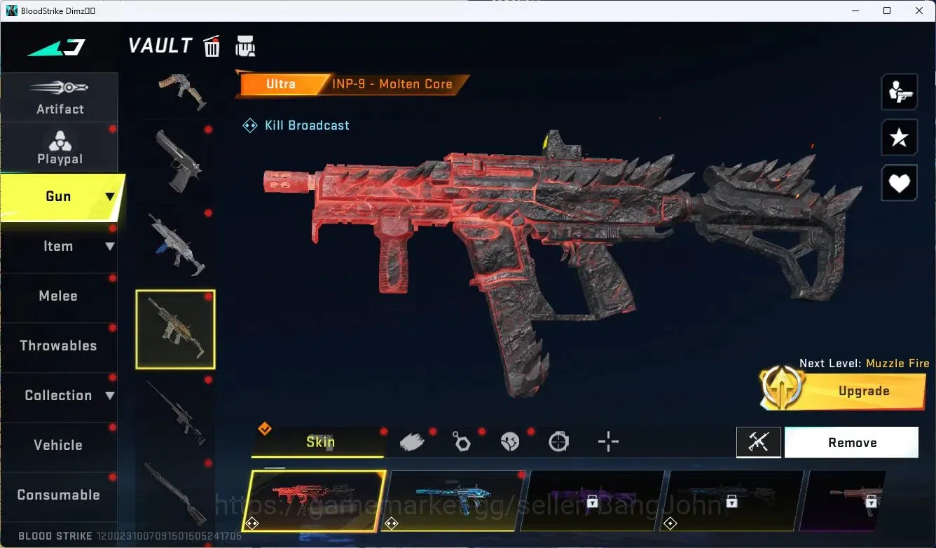 Blood Strike Accounts ASIA | 3 ULTRA GUN: M4A1,INP-9,AR97 | 3 ULTRA CHAR image 8