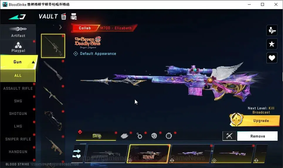 Blood Strike Accounts ASIA|2 ETERNAL[ZERO-Oda Lv2,DEagle]|Collab 7DS[M70 image 13
