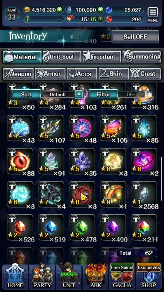 Last Cloudia Accounts GLOBAL|Rank 22|100K Crystal|Top Tier Unit [DL Jude image 9