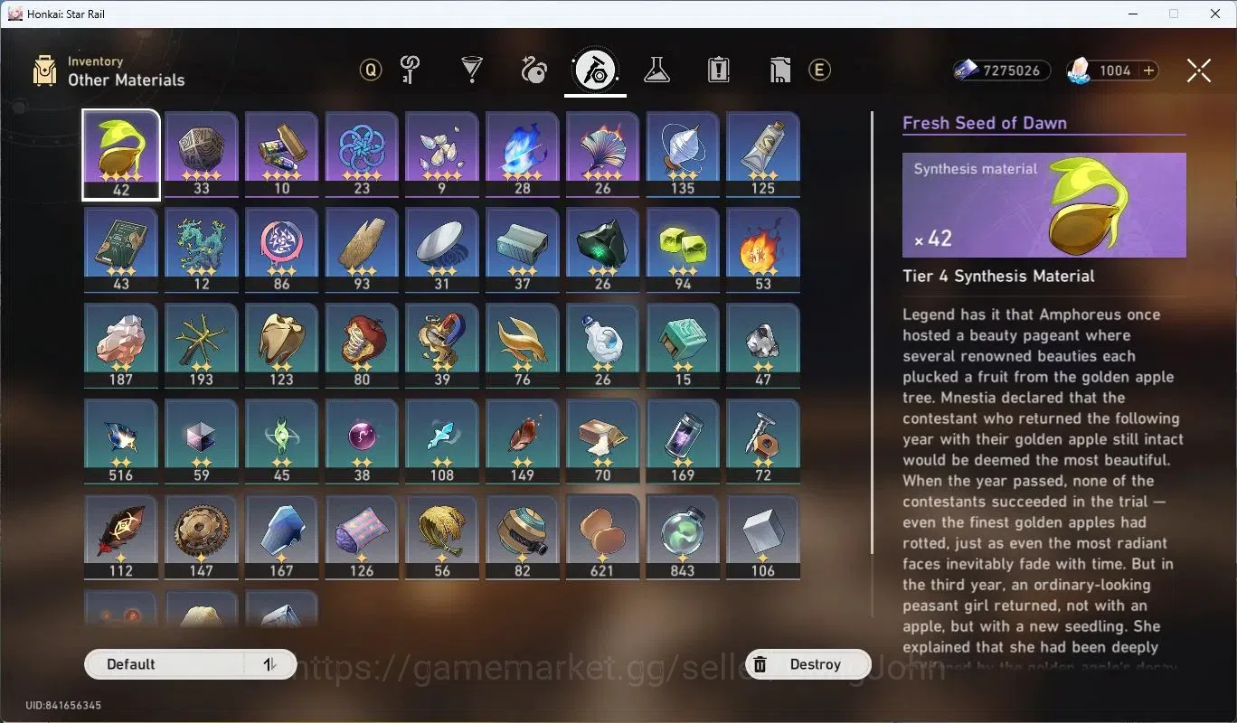 Honkai Star Rail Accounts Asia | TL67|Firefly Lv80, Dahlia Lv80, Valmoonica image 11