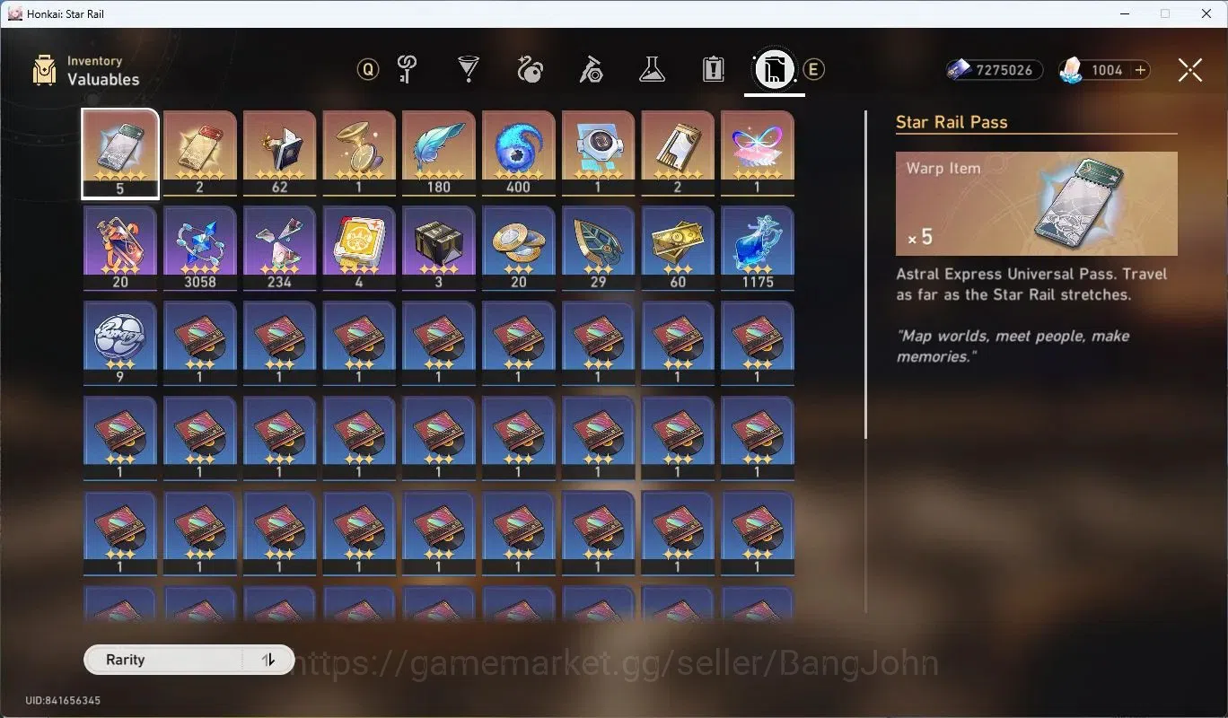 Honkai Star Rail Accounts Asia | TL67|Firefly Lv80, Dahlia Lv80, Valmoonica image 14