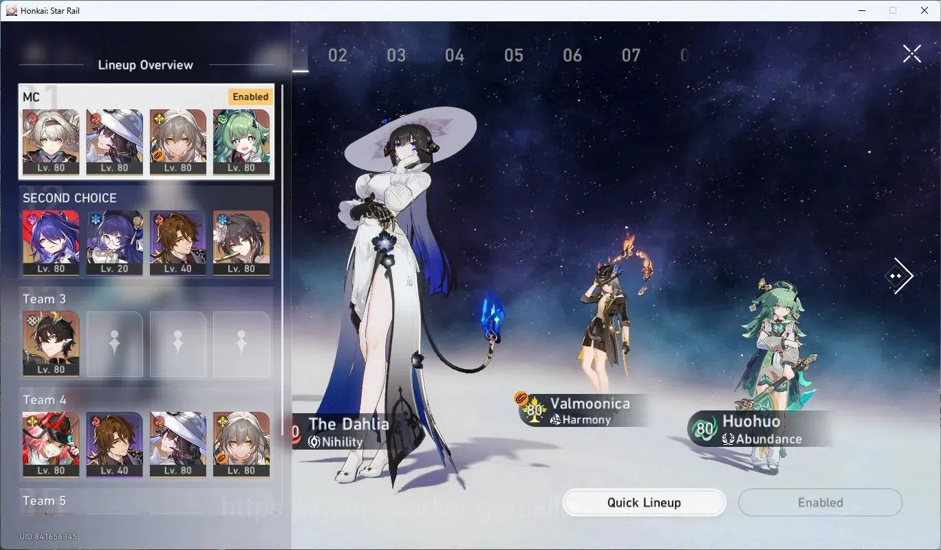 Honkai Star Rail Accounts Asia | TL67|Firefly Lv80, Dahlia Lv80, Valmoonica image 16