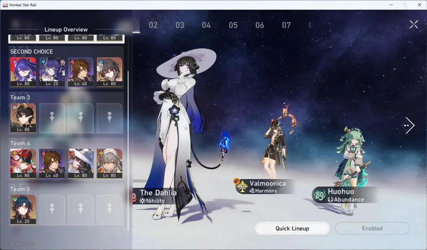 Honkai Star Rail Accounts Asia | TL67|Firefly Lv80, Dahlia Lv80, Valmoonica image 17