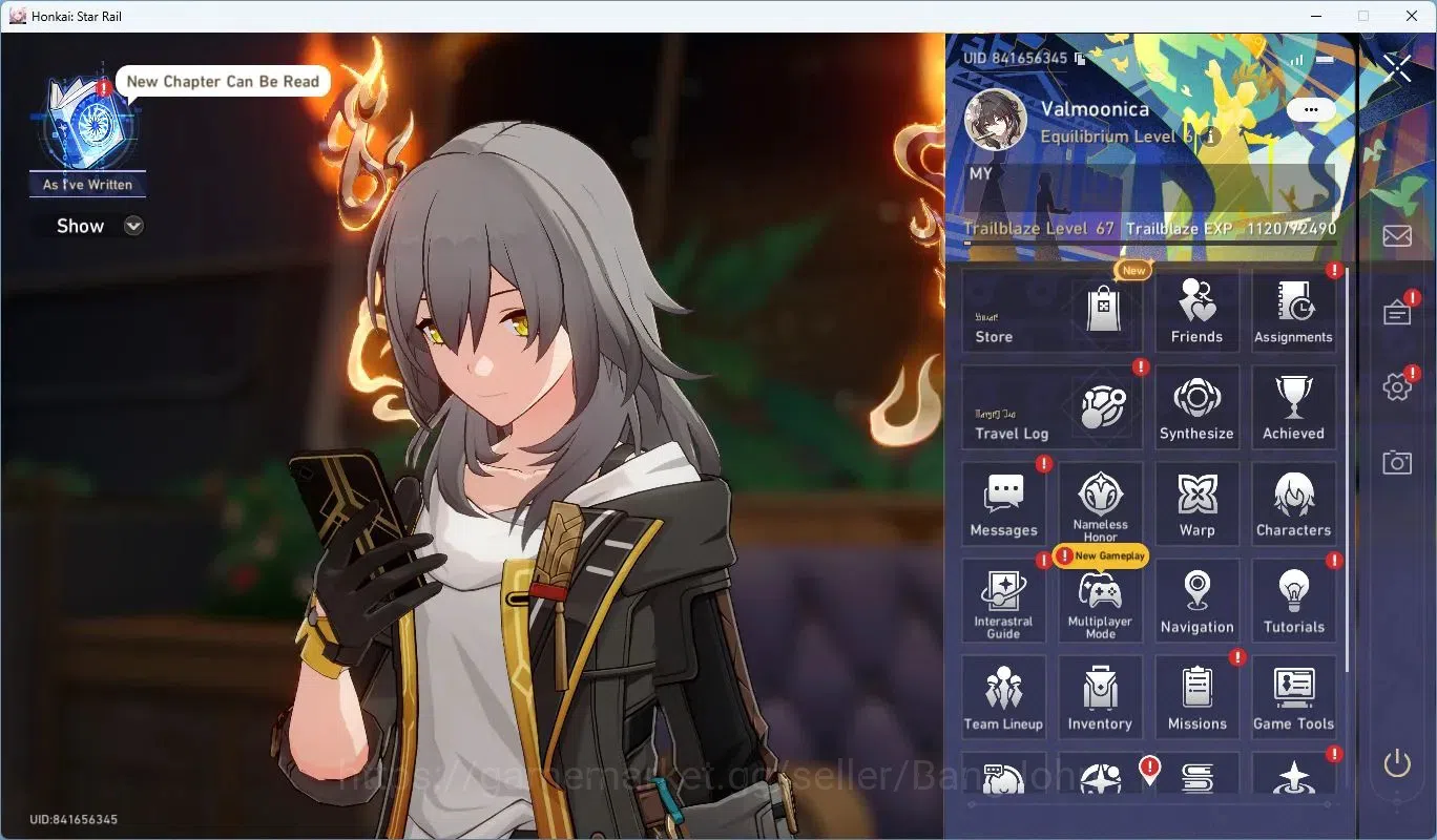 Honkai Star Rail Accounts Asia | TL67|Firefly Lv80, Dahlia Lv80, Valmoonica image 2