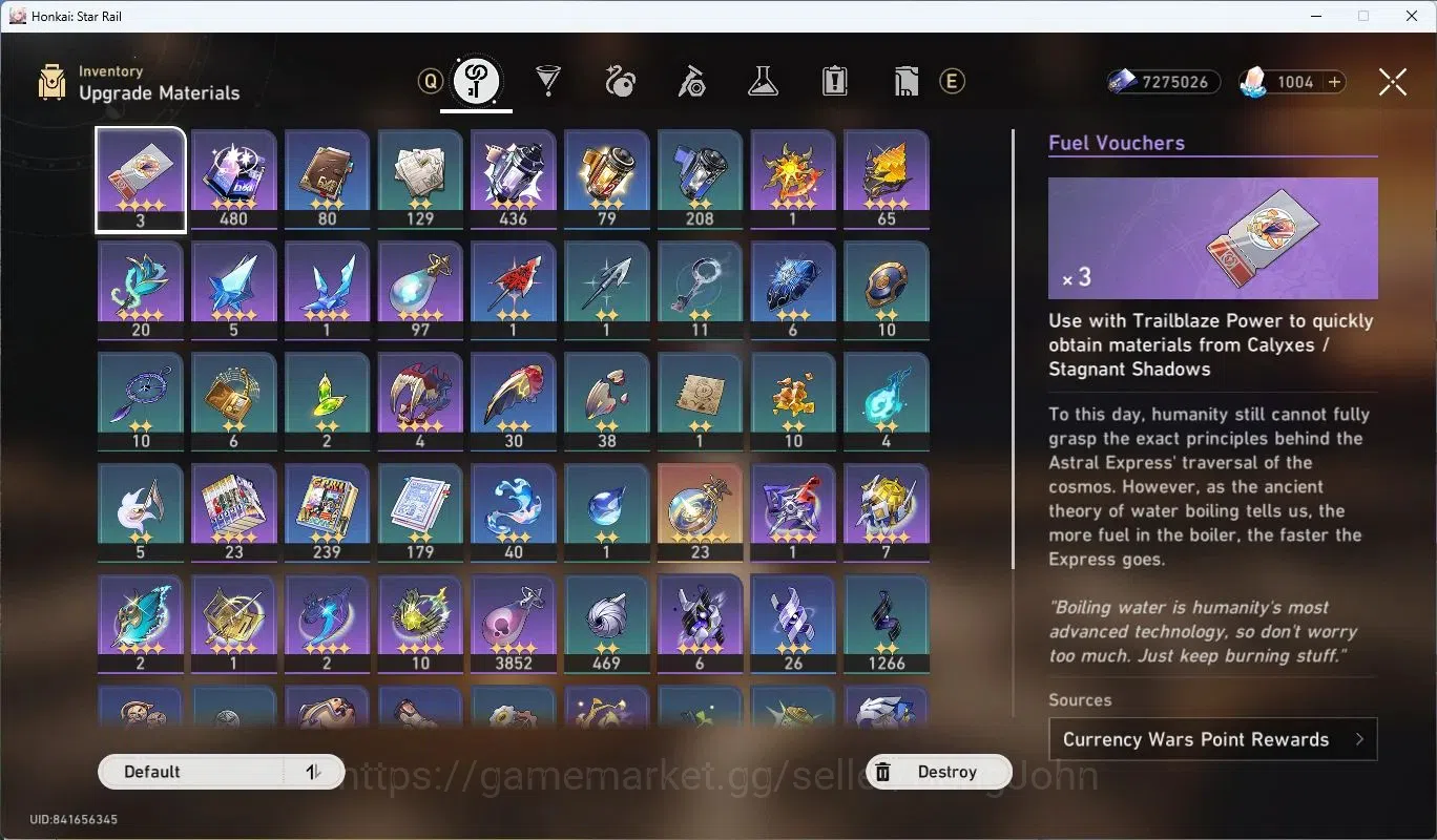 Honkai Star Rail Accounts Asia | TL67|Firefly Lv80, Dahlia Lv80, Valmoonica image 8